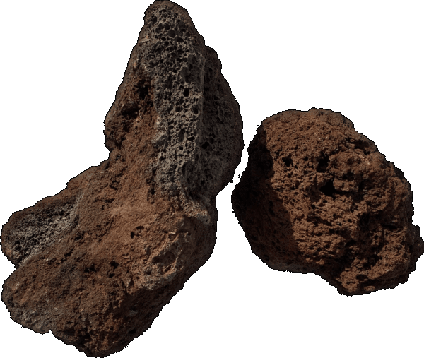 Pierre de lave rouge foncé 100/200 - décoration pour aménagement paysager_0