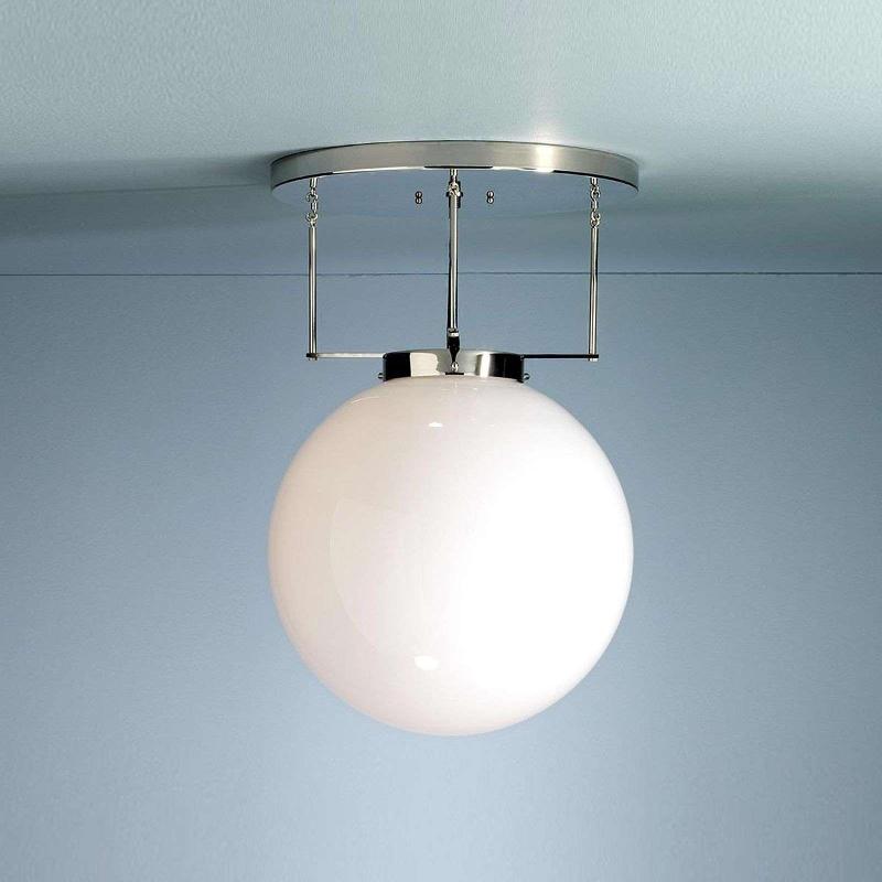 TECNOLUMEN PLAFONNIER NICKEL STYLE BAUHAUS 25 CM