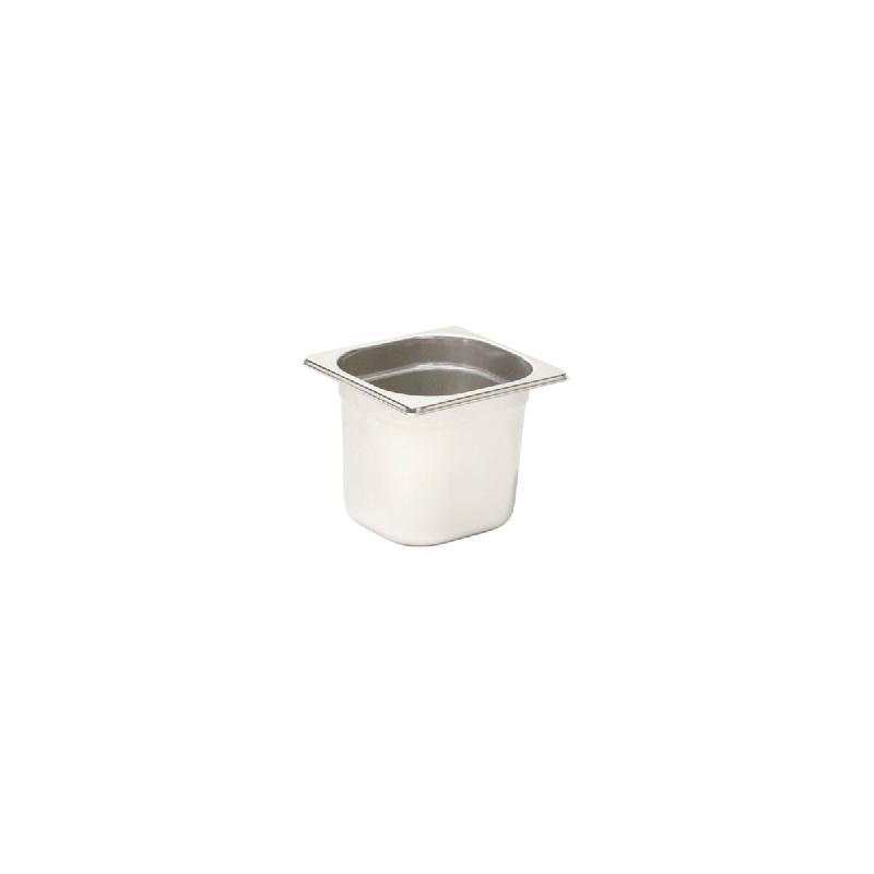 Plateau gastronorme Comas GN 1/6 CM.17,6X16,2X20h en acier inoxydable 18/10 - gris Acier inoxydable 18/10 8425734105944_0