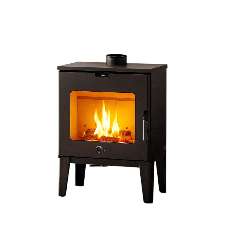 Poêle à Bois Dita 7,6 kW Bûche 40 cm Sannover - noir acier 3760401213214_0