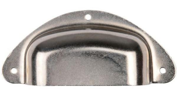 POIGNÉE COQUILLE EMBOUTIE ACIER NICKELÉ - MONIN - 730100