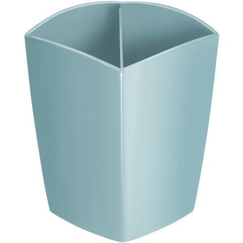 Lot de 2 pots à crayons magnétiques en plastique Blanc Lot de 2 pots à crayons magnétiques en plastique Blanc