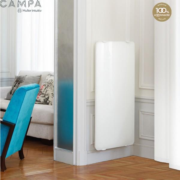 RADIATEUR ÉLECTRIQUE VERTICAL CAMPAVER ULTIME LYS BLANC 1250W CMUC13VBCCB
