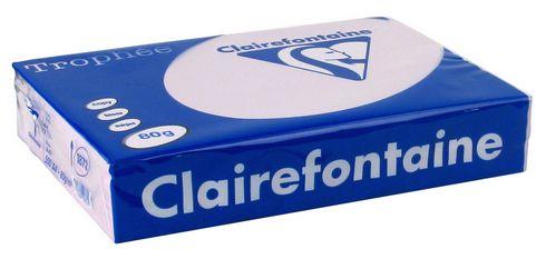 LOT DE 5 - PAPIER A4 COULEUR LILAS 80 G CLAIREFONTAINE TROPHÉE COULEURS INTENSES - RAMETTE DE 500 FEUILLES