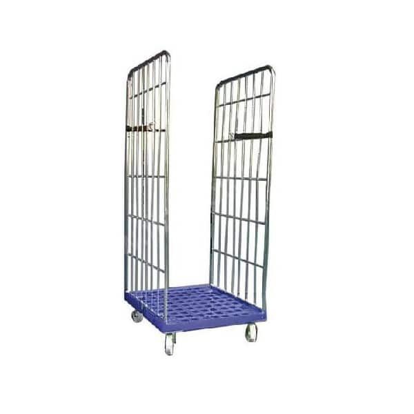Rollcontainer avec base plastique L 720 x P 810 x H 1800 mm (Nombres de ridelles: 3 - Réf 3PL72-81-180-1)_0