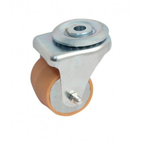 ROULETTE PIVOTANTE À OEIL POLYAMIDE - 45 MM - 60 KG - ALÉSAGE LISSE AVL