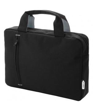 SERVIETTE DETROIT EN PLASTIQUE RECYCLÉ 4L - NOIR - SACOCHES PUBLICITAIRES PERSONNALISÉES