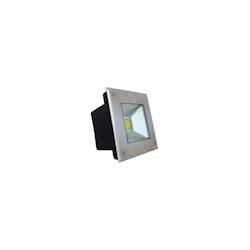 Spot Led Encastre Sol Carré Finition Inox 3w Terrasse Piscine Usage Non Intensif Vision-el - gris 3700903360085_0