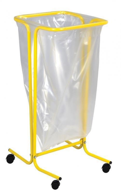 Support sac poubelle à roulettes 110 L - Acier poudré anti-UV - Utilisation intérieure - 5 coloris disponibles_0