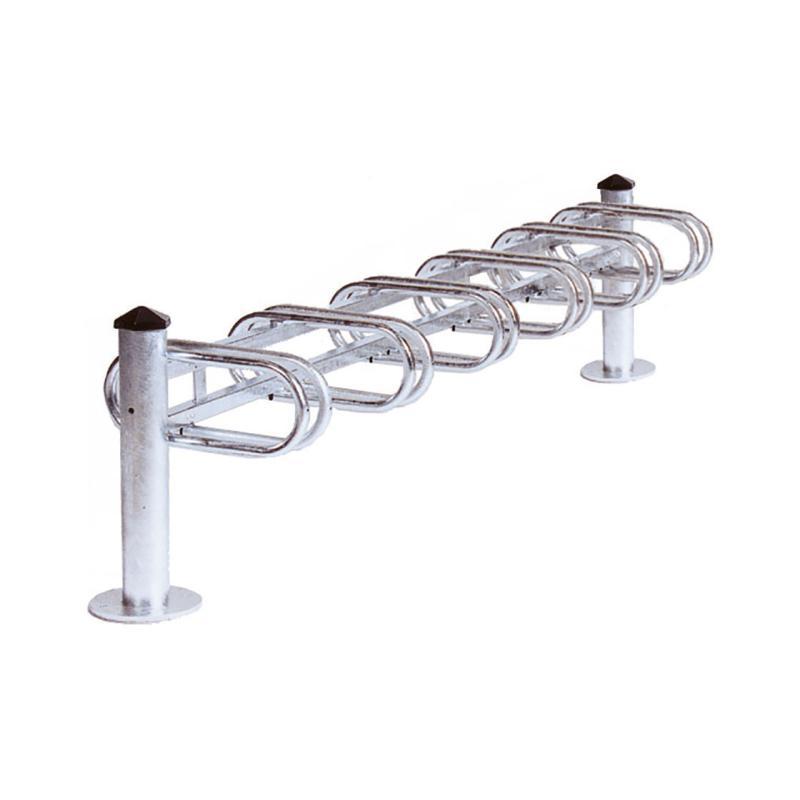 Support Vélos Mercure en acier avec pommeau en aluminium et 3 ou 6 places_0