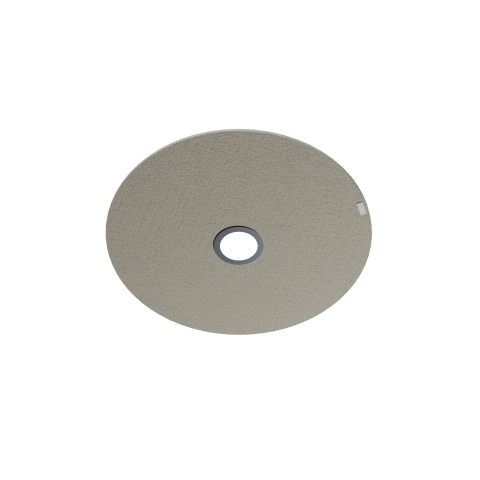 PANNEAU ACOUSTIQUE SUSPENDU À PLAT AVEC ÉCLAIRAGE LED INTÉGRÉ QUEEN FLEXMUTE DIAMÈTRE 90 CM EN PET 12 MM- SABLE