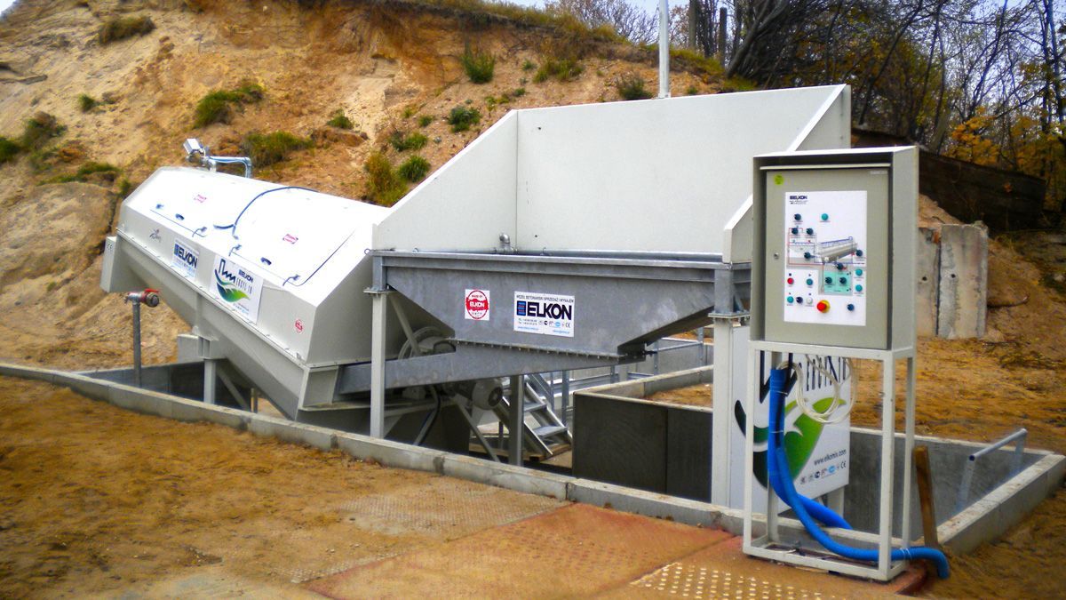 Systeme de recyclage de residus de beton - capacité:10 m3/h - elkon_0