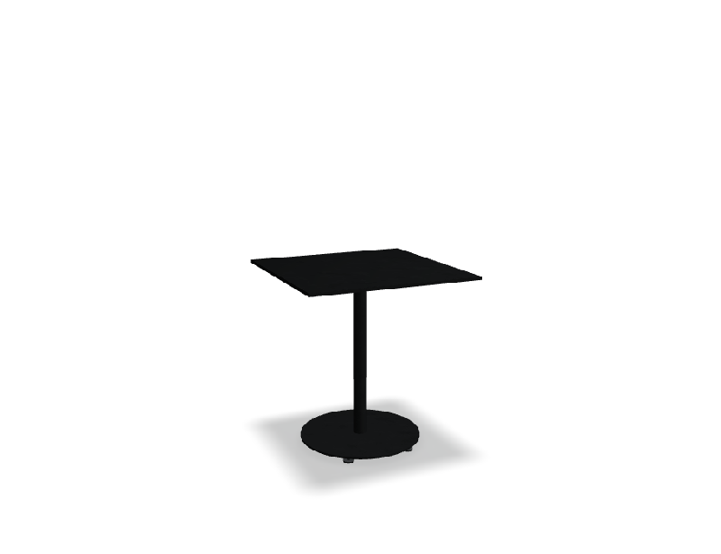 Table de café carrée 70x70 BOLT - noir_0