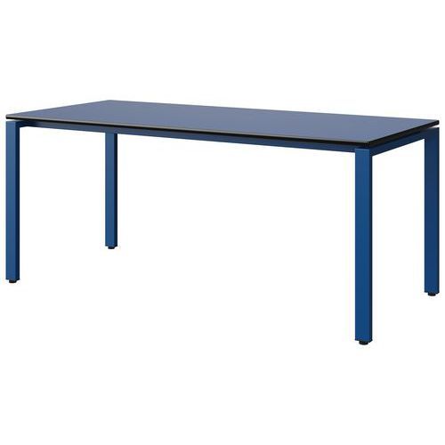TABLE MALIBU 180X80 T6 SOUDÉ STRA BLEU U525/NOIR BLEU 5005 - MANUTAN EXPERT