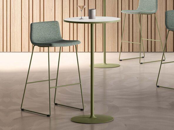 Table mange-debout Elora pour espace de détente avec pied tulipe_0