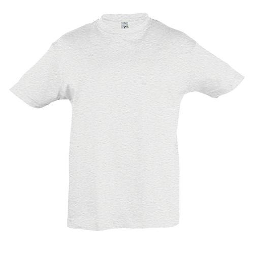 TEE-SHIRT PERSONNALISABLE ENFANT EN COTON BLANC CHINÉ