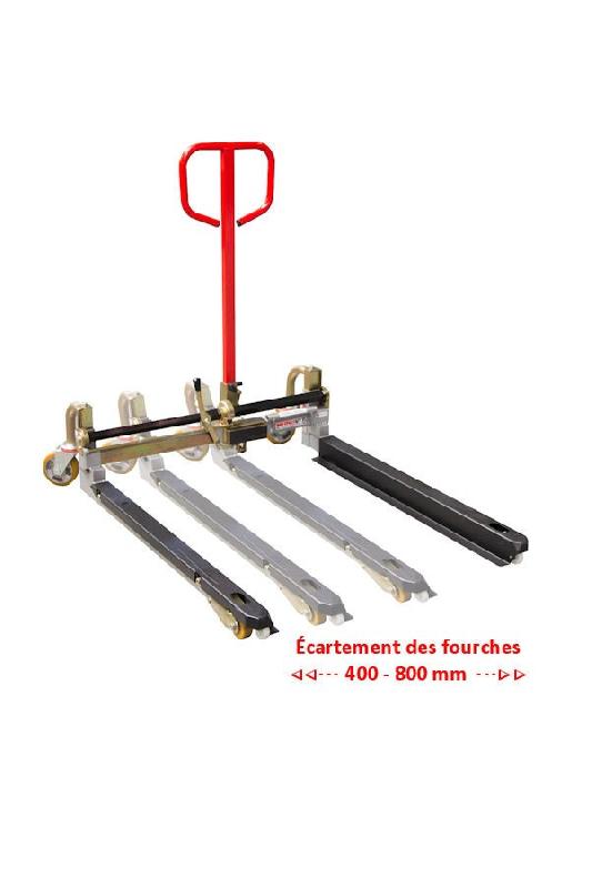 Transpalette manuel à géométrie variable - ergonomique et robuste - marque FIMM_0