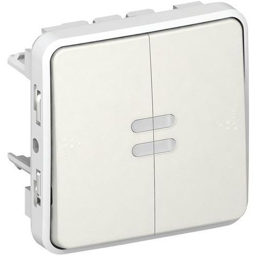 VA-ET-VIENT TÉMOIN ÉTANCHE SANS NEUTRE PLEXO - BLANC - LEGRAND