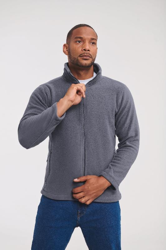 Veste polaire homme Russell - Réf: RU8700M - 100% polyester anti-peluches, 320 g/m², tailles 3XL et 4XL_0