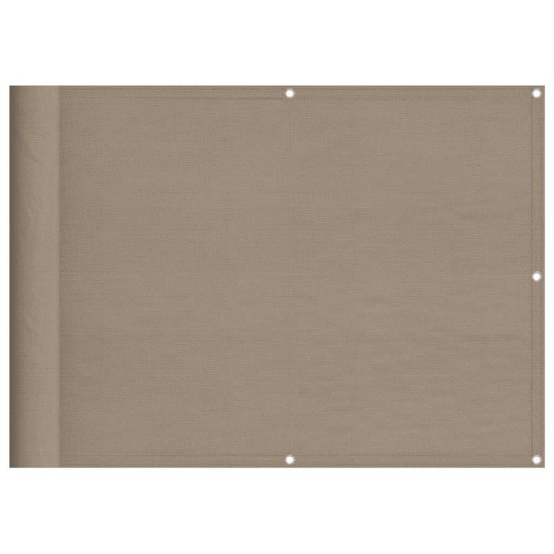 Écran de balcon taupe 75x700 cm 100% polyester oxford Modèle Terrasse Luminor - 4000235_0