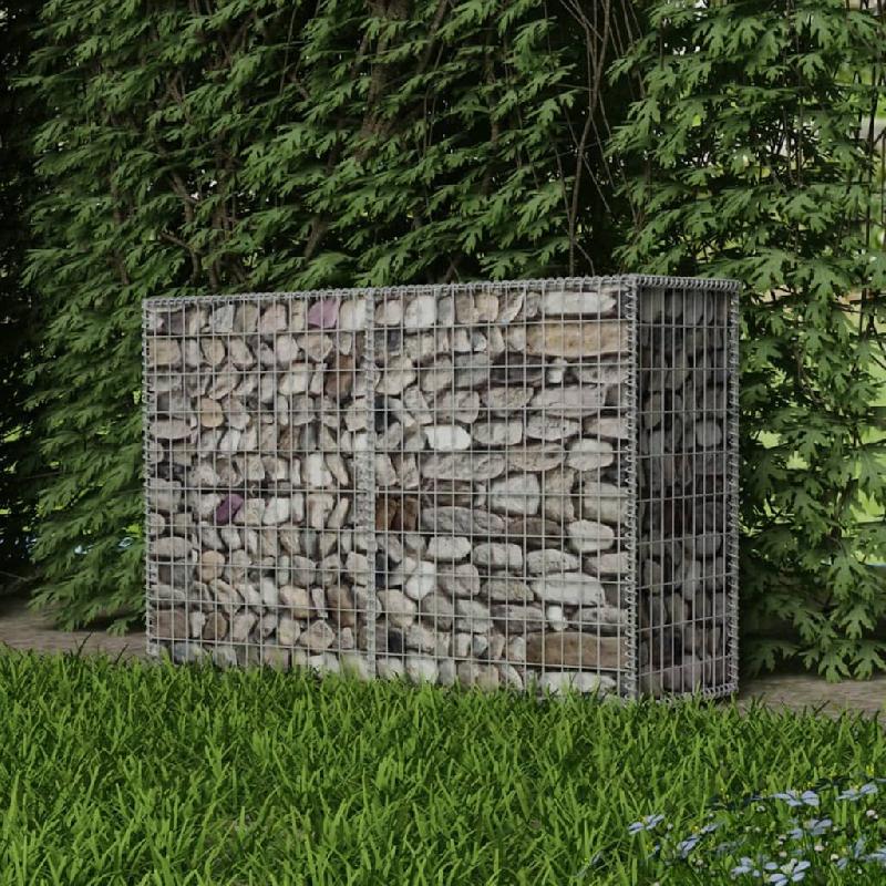 Vidaxl panier de gabion acier galvanisé 150x50x100 cm 142551_0