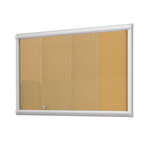VITRINE D'AFFICHAGE INTÉRIEUR 10 FEUILLES FOND LIÈGE - VANERUM