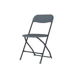 ZOWN Lot de 8 chaises pliantes Alex Chair Pro Gris Polypropylène - gris plastique polypropylène SP-IC001X018A-SG_0