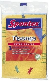 3 ÉPONGES CARRÉES EXTRA-SOUPLE TIPONGE X 5