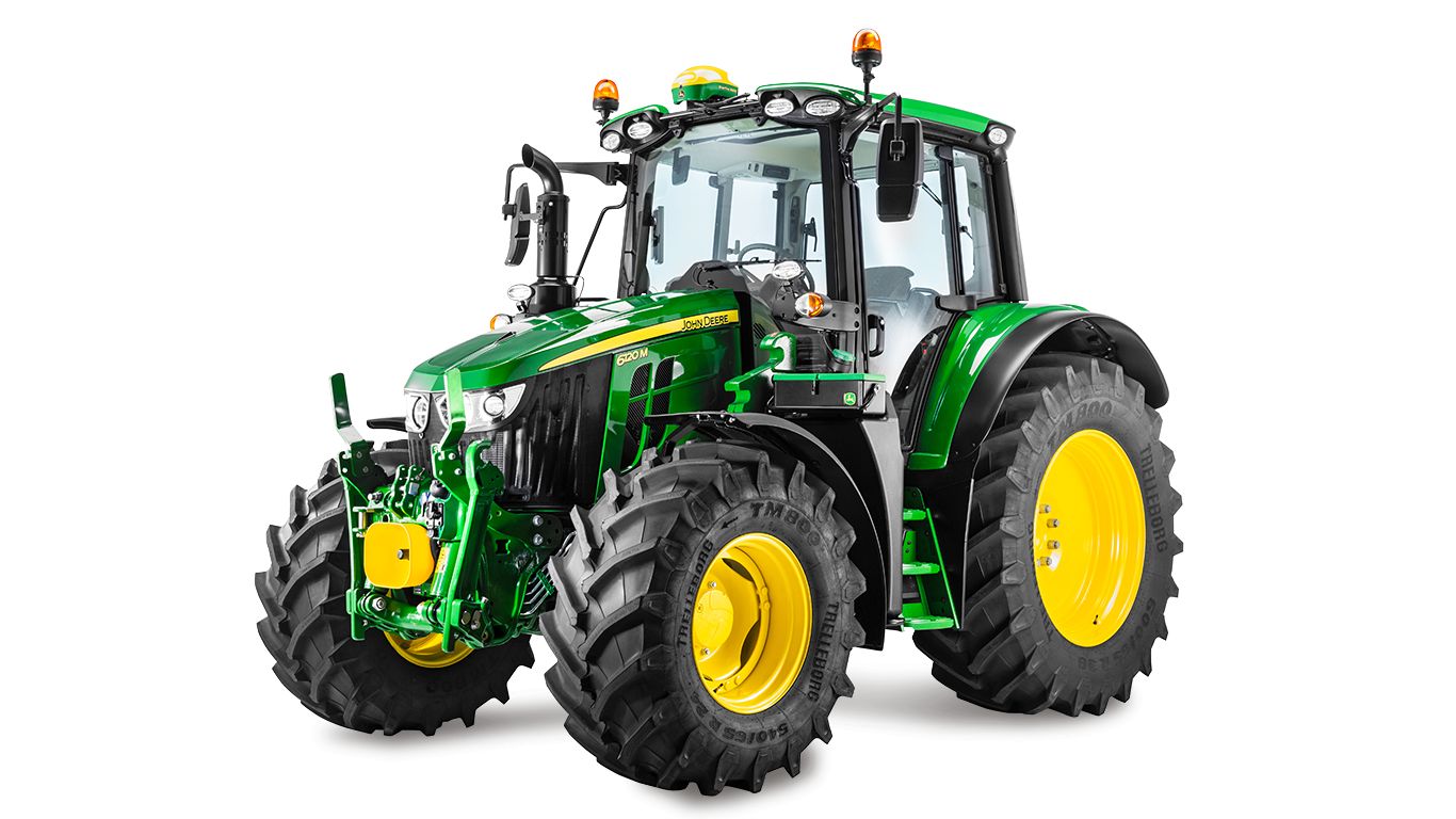 6100M Tracteur agricole - John Deere - 100 ch - Moteur 4,5L - Empattement 2,4m_0