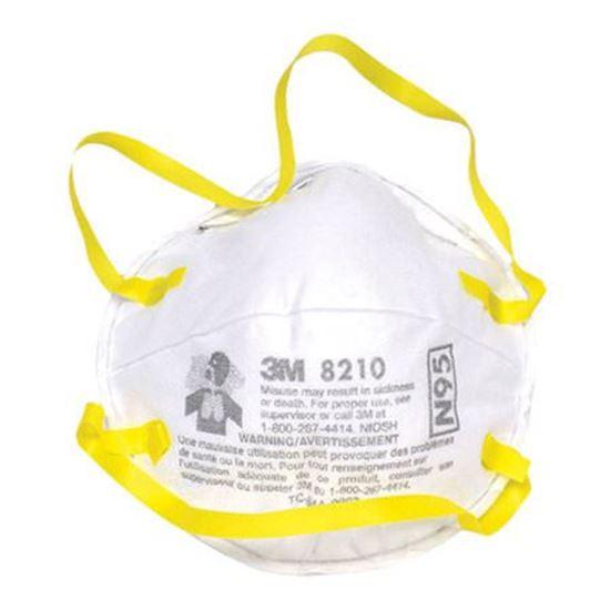 8210-Z - Masque à poussière FFP2 - 3M - 8 masques par boîte, 20 par caisse_0