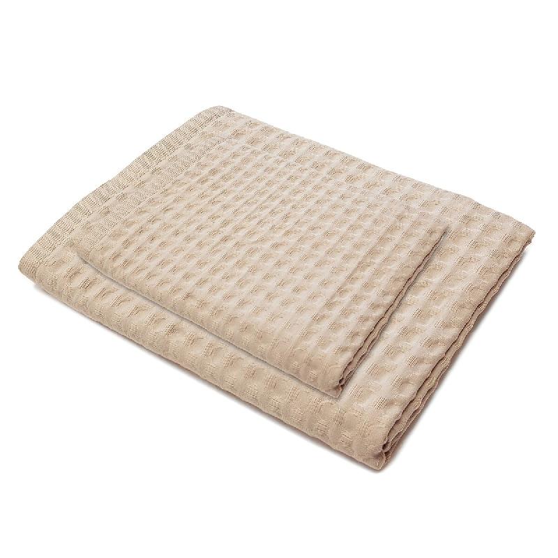 AQA Design Set 1+1 ARIA tourterelle 100 % coton MP05361 - marron textile MP05361_0