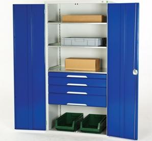 Armoire d'atelier polyvalente - Réf 16916116.11v - Hauteur 2000mm - Largeur 1000mm - Avec tiroirs et tablettes_0