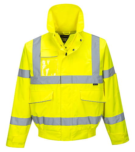 Blouson bomber extrême jaune S591 - XL - réfléchissant, imperméable et respirant, avec 8 poches_0