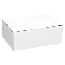 BOÎTE POSTALE KRAFT BRUN SIMPLE CANNELURE L 35 X L 22 X H 13 CM - LOT DE 50