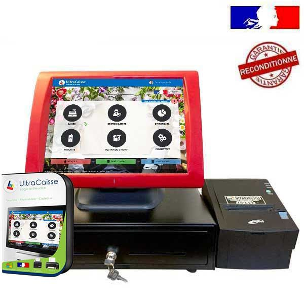 Caisse enregistreuse tactile - PACK SAGA Fleuriste avec TPV 15 pouces, imprimante ticket, tiroir-caisse EC410 et logiciel UltraCaisse_0