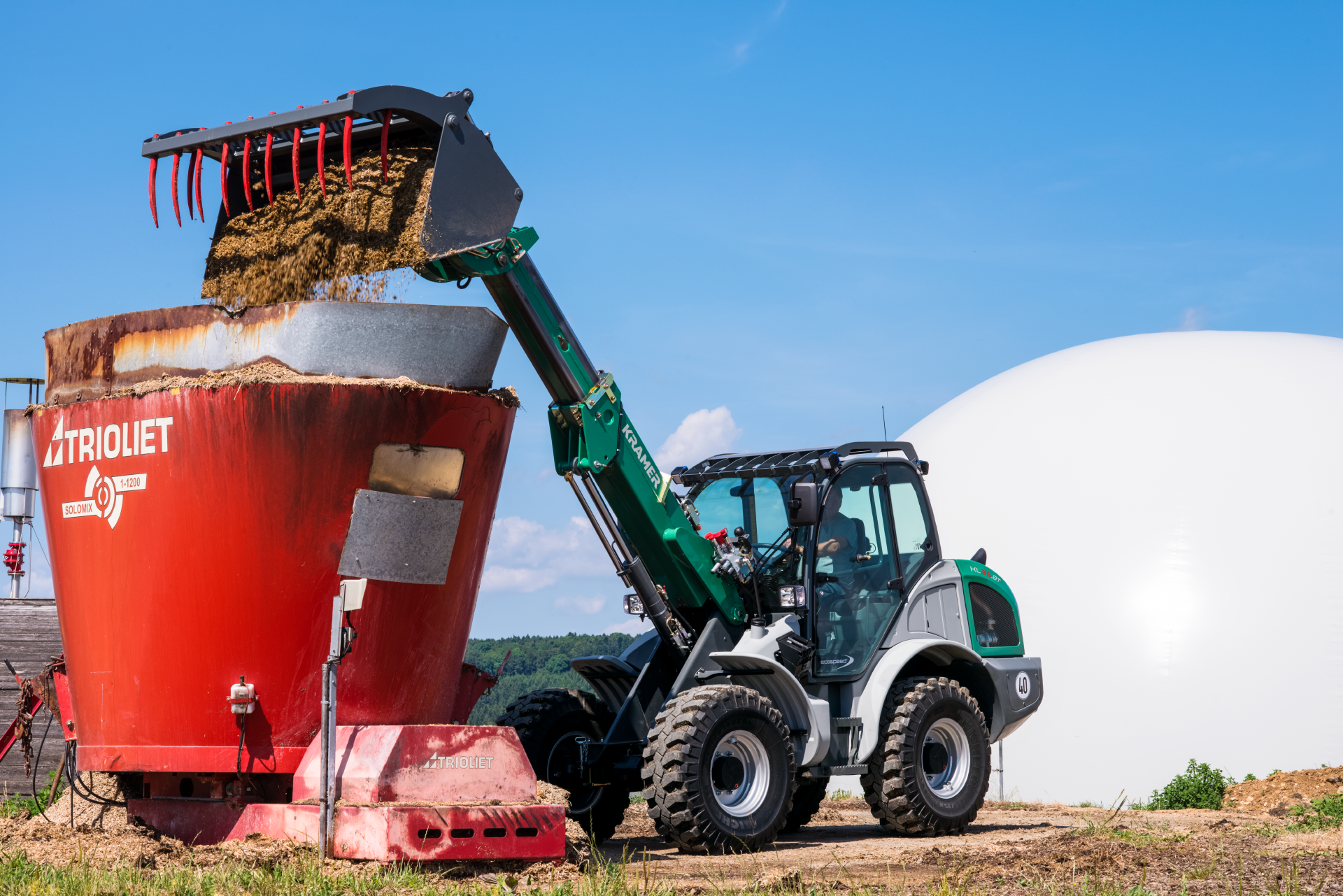 Chargeuse télescopique pour l'agriculture - kramer kl35.8t_0