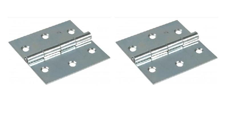 Charnière carrée 63x63 en acier zingué - 1 paire (2 pcs) - Marque IBFM_0