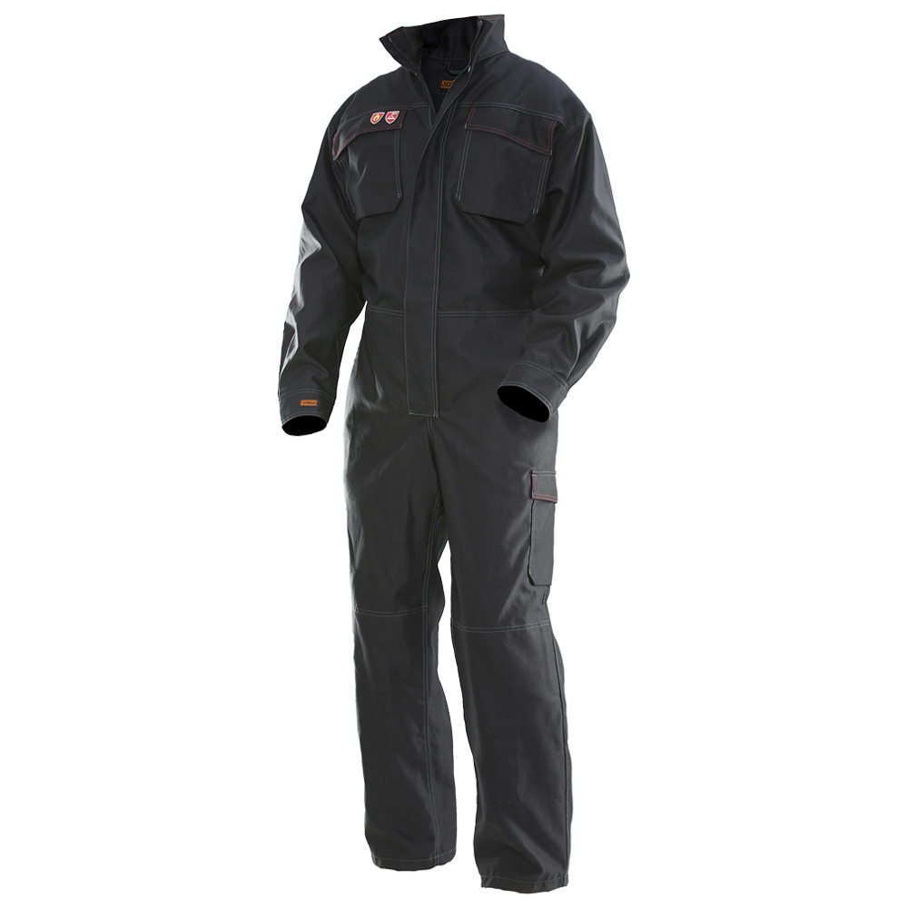 Combinaison de soudeur 100% coton retardateur de flamme 350g (Noir) - PCCT100-36 -  JOBMAN_0