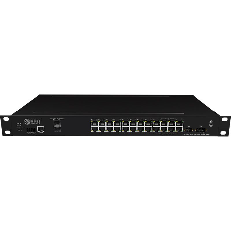 Commutateurs - switch - JHA - 2 * 10G Fibre Port + 24 * 10/100/1000Base-T - JAI-MIG024W2-1U - Ethernet industriel géré, IP40_0