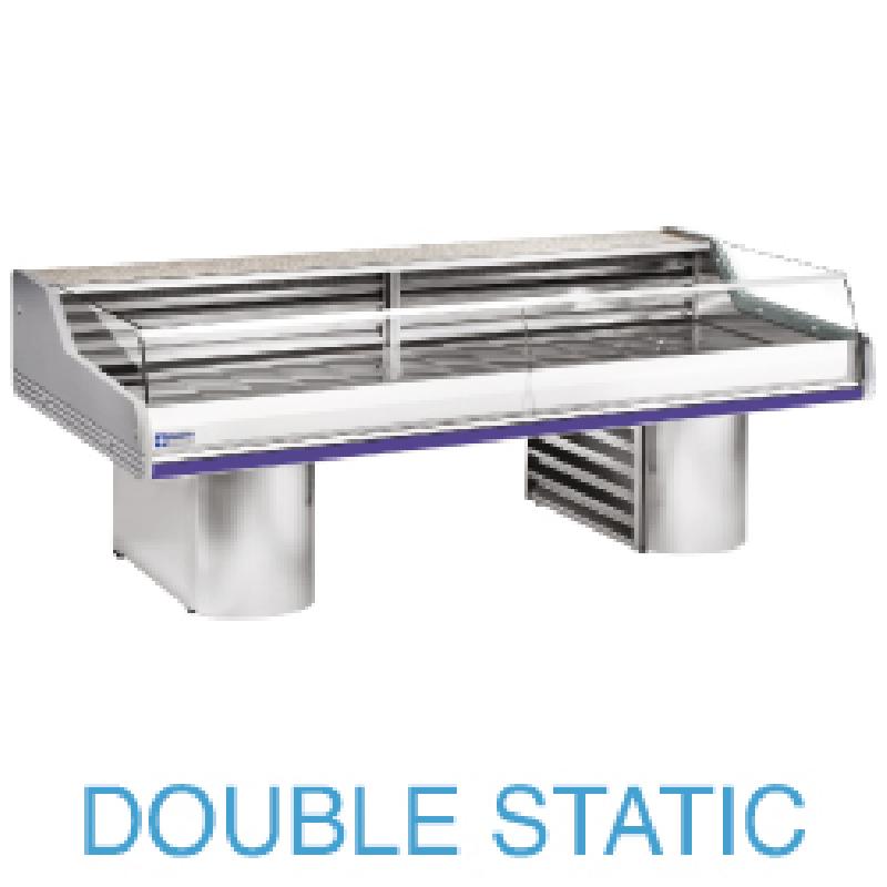 Comptoir vitrine réfrigéré bleu - Self-service - SG35BS/B1-R2 - 3500x1195x1175 - sur socles_0