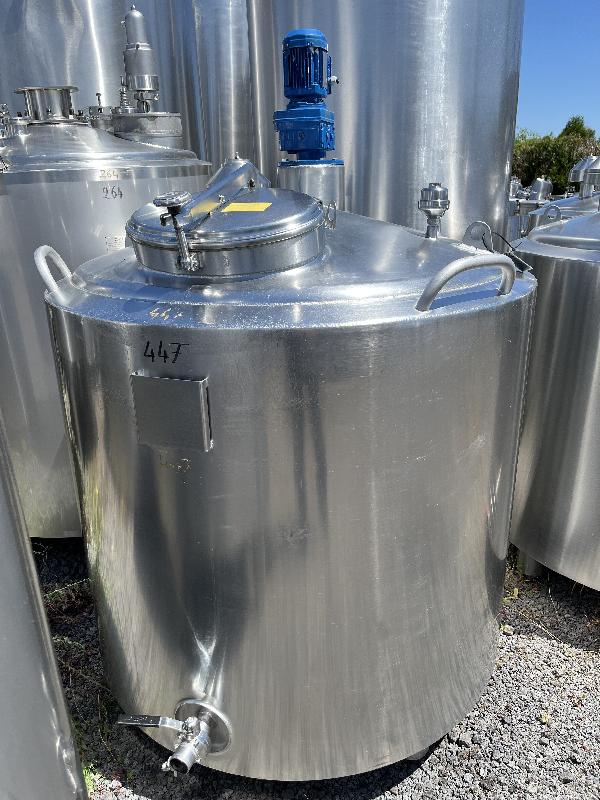 Cuve ETA 1000 L - CUV447 - Inox 304L - Agitation Tri-pâle_0