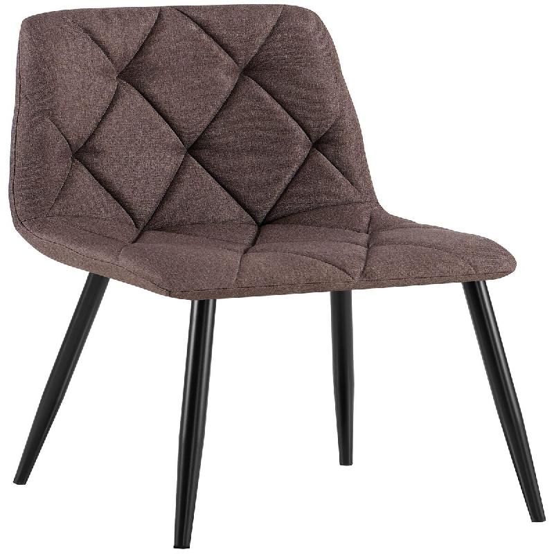 Décoshop26 - Chaise de salle à manger x1 confort et élégance intemporelle en velours marron et métal  10_0007152 - marron métal 3000265966841_0