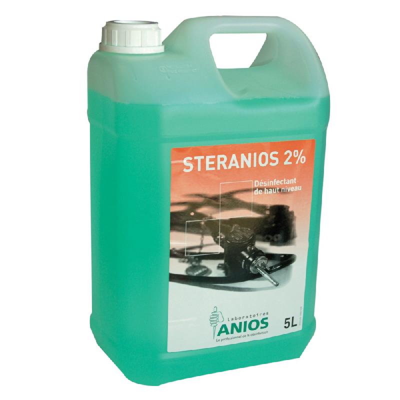 DÉSINFECTANT DE HAUT NIVEAU MATÉRIEL MÉDICAL ANIOS STERANIOS 2% 5 L