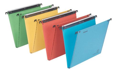 LOT DE 25 - DOSSIER SUSPENDU POUR TIROIRS PREMIUM KRAFT VMG ESSELTE FOND 15 MM COULEURS ASSORTIES