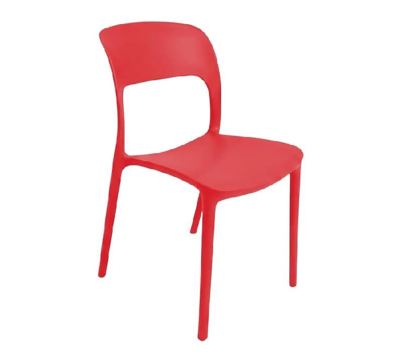 Ensemble de 10 chaises Noemi de Sicignano en polypropylène rouge, dimensions : 80 x 48 x 42 cm. - rouge plastique polypropylène 8053632017504_0
