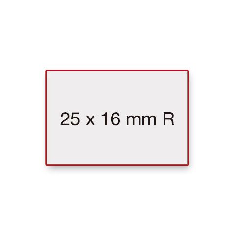 Etiquettes contact 25 x 15 mm fluo rouge_0