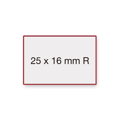 Étiquettes adhésives Contact 25 x 15 mm fluo rouge - 19 800 étiquettes pré-imprimées 'PRIX SPECIAL'_0