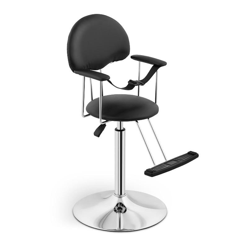 Fauteuil de coiffure pour enfants - Noir - Jusqu’à 100 kg - Réglable en hauteur 56,5 à 81 cm - 14_0007843_0