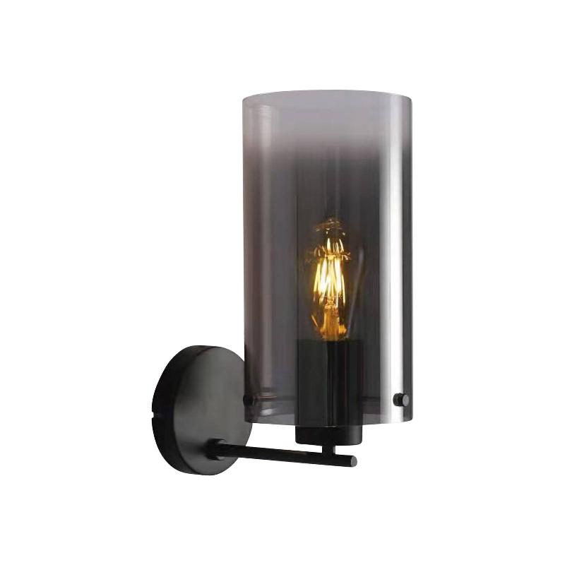 FREELIGHT APPLIQUE MURALE VENTOTTO, NOIR, GRIS FUMÉ, LARGEUR 15 CM, MÉTAL