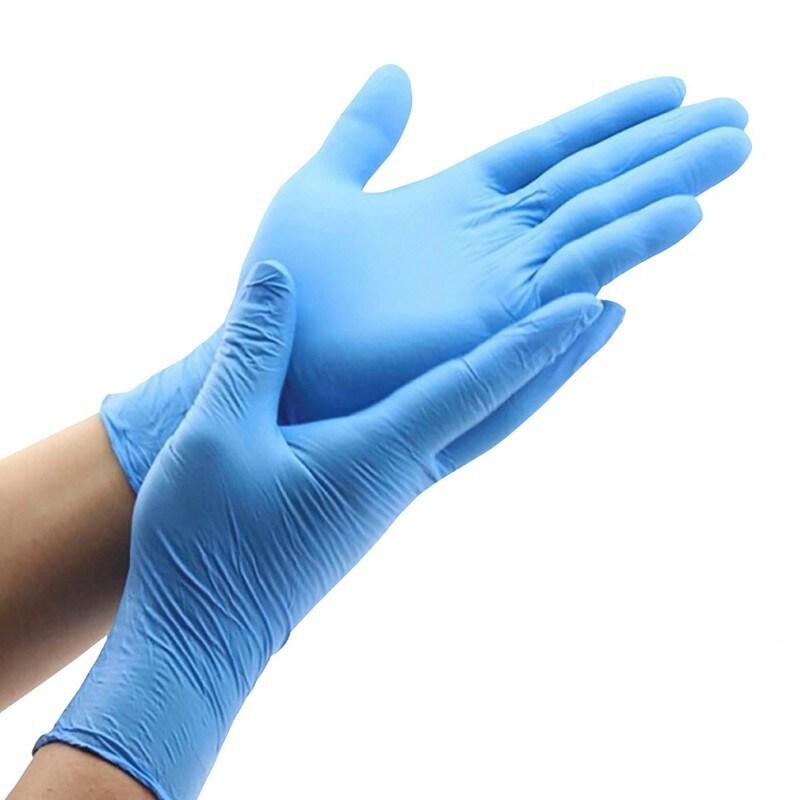 Gants professionnels en nitrile, taille M, 100 pièces. - M bleu 10011_0